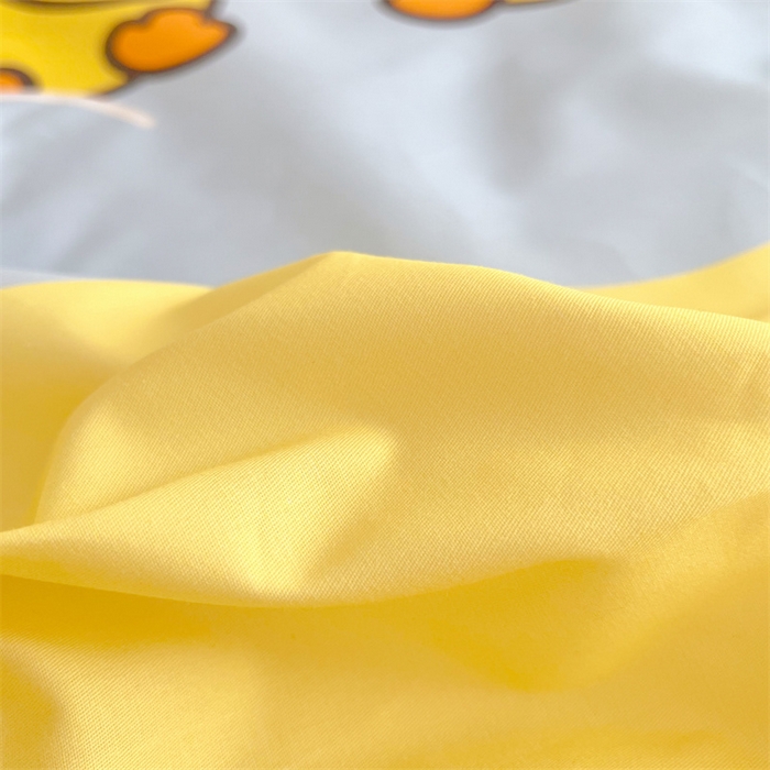 91家纺网 家纺一手货源 找家纺 梦舒羽 2025新款正版全棉床笠卡通床笠罩全包席梦思床垫保护罩 萌鸭派对