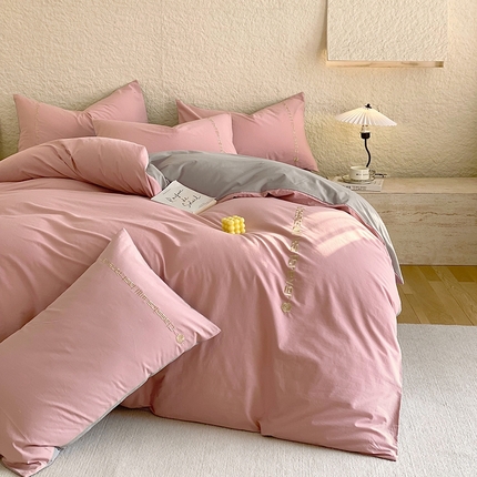 91家纺网 家纺一手货源 找家纺 （总）拼社家纺   2025新款母婴及全棉水洗棉刺绣四件套纯棉床上用品