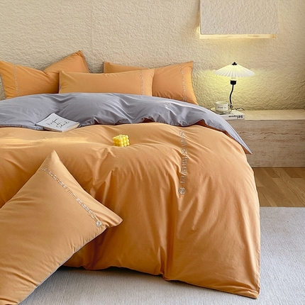 91家纺网 家纺一手货源 找家纺 （总）拼社家纺   2025新款母婴及全棉水洗棉刺绣四件套纯棉床上用品