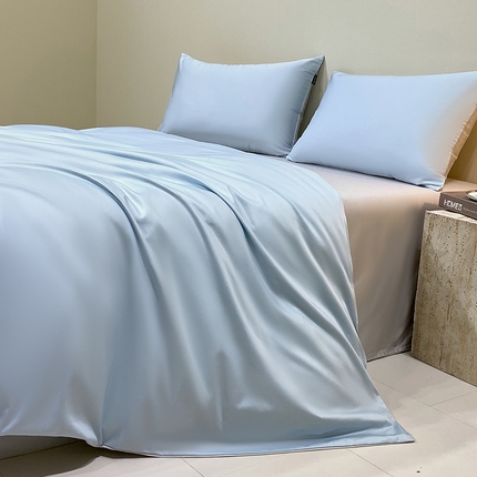 91家纺网 家纺一手货源 找家纺 （总）拼社家纺 2025新款轻奢高支贡缎长绒棉四件套全棉四件套简约纯色纯棉床上用品（买家秀）