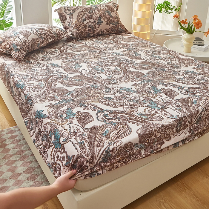 91家纺网 家纺一手货源 找家纺 买家秀 爆款不断货A类母婴级纯色雕花绒床笠牛奶绒床笠珊瑚绒床笠雪花绒床笠牛奶绒床罩珊瑚绒床罩床垫套 雕花绒红灰腰果花