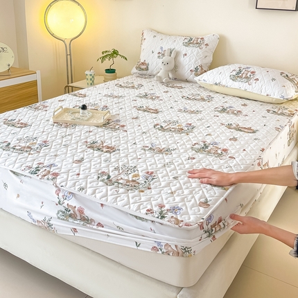 禧缘家纺   2025新款全棉夹棉床笠三件套系列 奇幻梦境