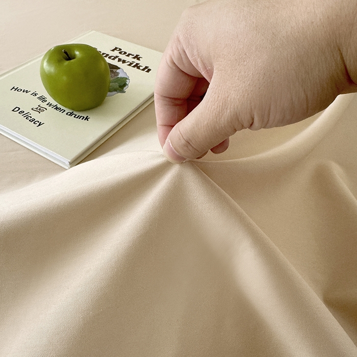 91家纺网 家纺一手货源 找家纺 佰亿莱 2025新款简约舒适全棉单品系列单床笠 卡其色