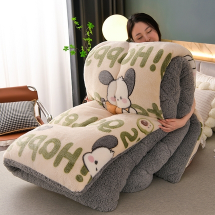 91家纺网 家纺一手货源 找家纺 （买家秀 爆款花色不断货）A类母婴级羊羔绒被子被芯牛奶绒被子被芯春秋被秋冬被塔芙绒被子被芯雪花绒被子 萌宠乐园