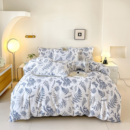 91家纺网 家纺一手货源 找家纺 禧缘家纺  2025新款全棉床笠四件套系列 热带物语