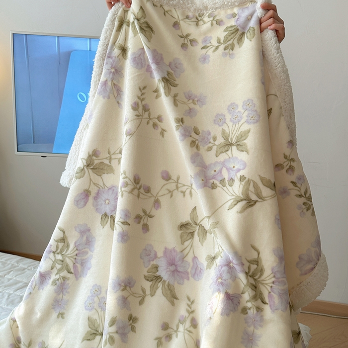 91家纺网 家纺一手货源 找家纺 （买家秀 爆款 不断货）A类母婴级婴童毯子牛奶绒毛毯牛奶绒毯子午睡毯珊瑚绒毛毯子羊羔绒毛毯羊羔绒毯子 花满城米