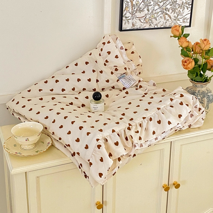 91家纺网 家纺一手货源 找家纺 尊妙被业 2025新款针织棉花边夏被春秋被 艾意