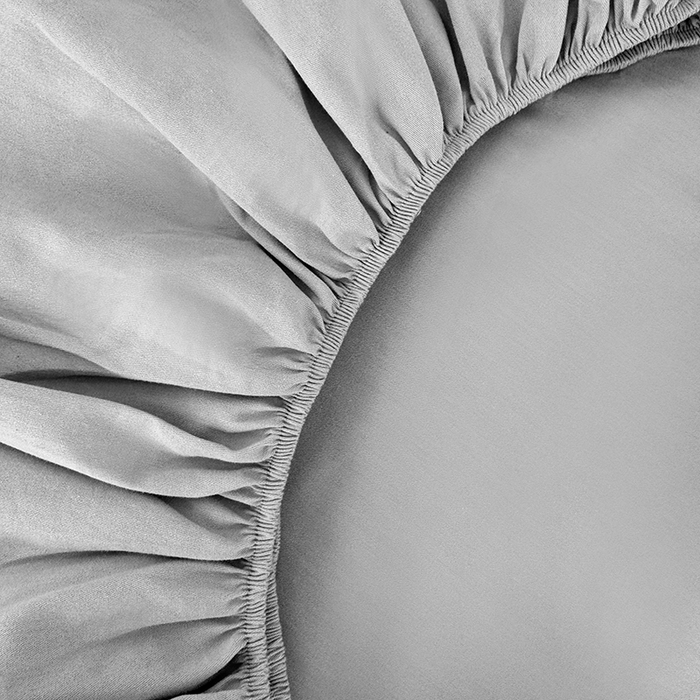 91家纺网 家纺一手货源 找家纺 佰亿莱 2025新款简约舒适全棉单品系列单床笠 高级灰