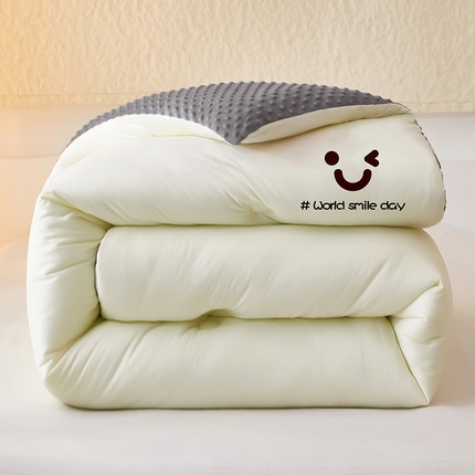 91家纺网 家纺一手货源 找家纺 （总）（买家秀爆款花色不断货）A类母婴级儿童豆豆绒大豆被春秋被秋冬被大豆纤维被子被芯空调被水洗大豆被豆豆被