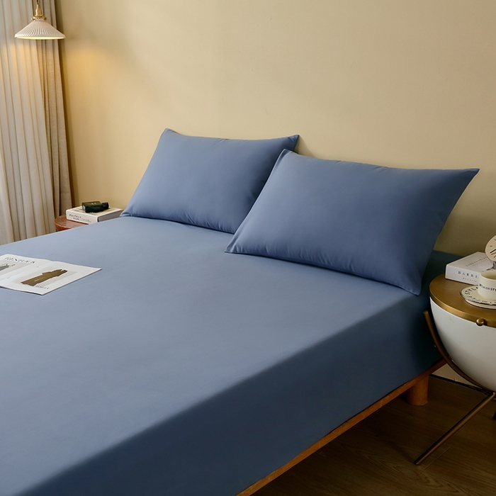 91家纺网 家纺一手货源 找家纺 买家秀）（爆款花型 长期款不断货）A类母婴级全棉磨毛床单纯棉磨毛床笠纯棉床单纯棉床笠全棉床笠 绀蓝色