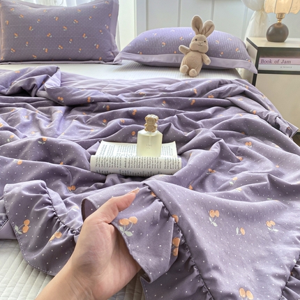 91家纺网 家纺一手货源 找家纺 （总）尊妙被业 2025新款针织棉花边夏被春秋被