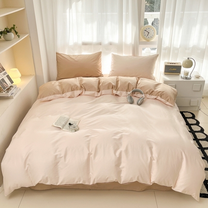 91家纺网 家纺一手货源 找家纺 （总）耀悦家纺 2025新款A类纯棉60支拼色系列单被套