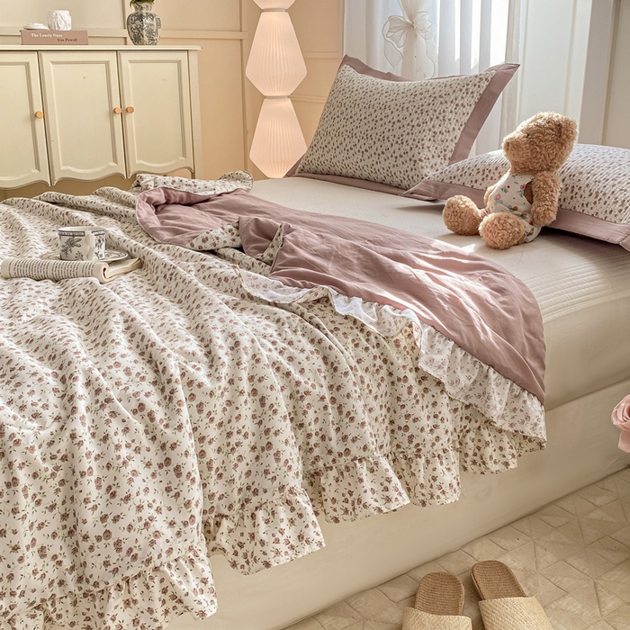 91家纺网 家纺一手货源 找家纺 尊妙被业 2025新款针织棉花边夏被春秋被 简一