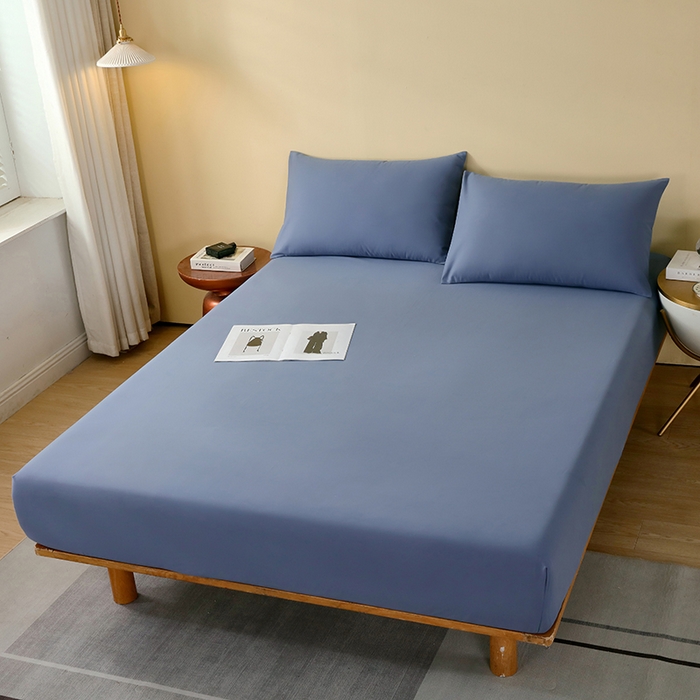 91家纺网 家纺一手货源 找家纺 买家秀）（爆款花型 长期款不断货）A类母婴级全棉磨毛床单纯棉磨毛床笠纯棉床单纯棉床笠全棉床笠 绀蓝色