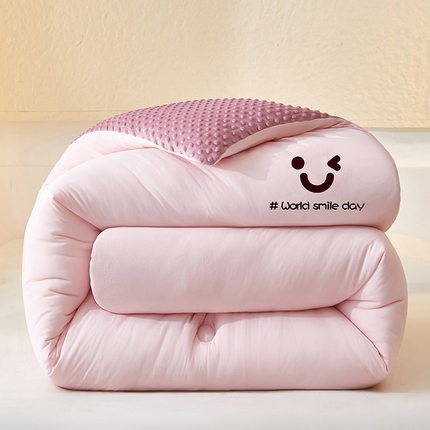 91家纺网 家纺一手货源 找家纺 （总）（买家秀爆款花色不断货）A类母婴级儿童豆豆绒大豆被春秋被秋冬被大豆纤维被子被芯空调被水洗大豆被豆豆被