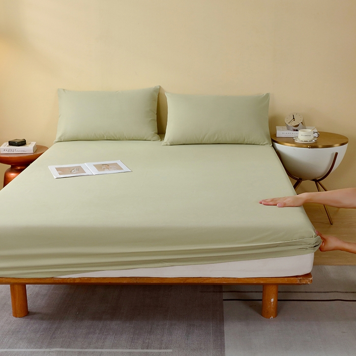 91家纺网 家纺一手货源 找家纺 买家秀）（爆款花型 长期款不断货）A类母婴级全棉磨毛床单纯棉磨毛床笠纯棉床单纯棉床笠全棉床笠 牛油果绿