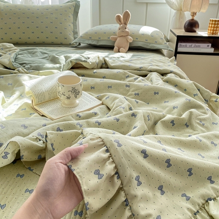 91家纺网 家纺一手货源 找家纺 （总）尊妙被业 2025新款针织棉花边夏被春秋被