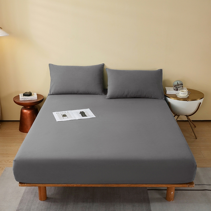 91家纺网 家纺一手货源 找家纺 买家秀）（爆款花型 长期款不断货）A类母婴级全棉磨毛床单纯棉磨毛床笠纯棉床单纯棉床笠全棉床笠 魅影灰