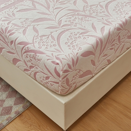 91家纺网 家纺一手货源 找家纺 买家秀 爆款不断货A类母婴级纯色雕花绒床笠牛奶绒床笠珊瑚绒床笠雪花绒床笠牛奶绒床罩珊瑚绒床罩床垫套 雕花华尔兹 粉红