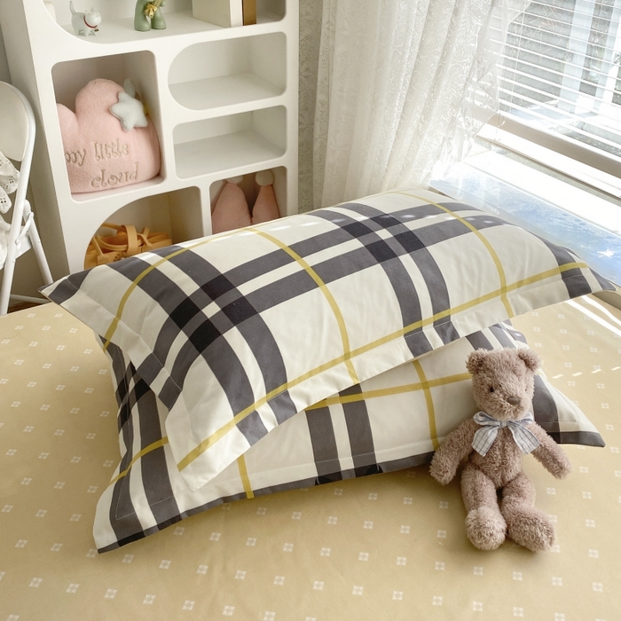 91家纺网 家纺一手货源 找家纺 （买家秀爆款花色不断货）A类母婴级小清新磨毛四件套简约磨毛四件套花卉磨毛四件套卡通磨毛四件套格子条纹 魅力格子