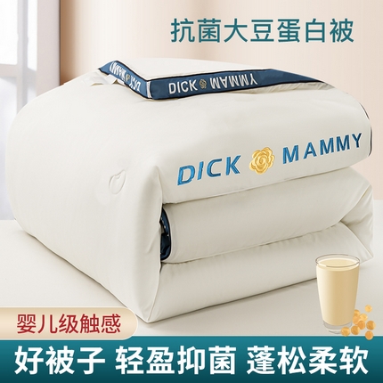 91家纺网 家纺一手货源 找家纺 （买家秀 热款花色不断货）A类母婴级大豆被立体边刺绣春秋冬被大豆纤维被空调被纯色被子大豆被芯-场景1 展示图3