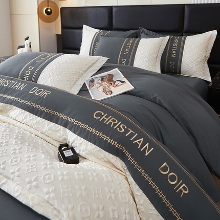 91家纺网 家纺一手货源 找家纺 （总）（买家秀爆款花色不断货）A类母婴级刺绣磨毛四件套简约磨毛四件套水洗磨毛四件套水洗棉磨毛刺绣四件套纯棉