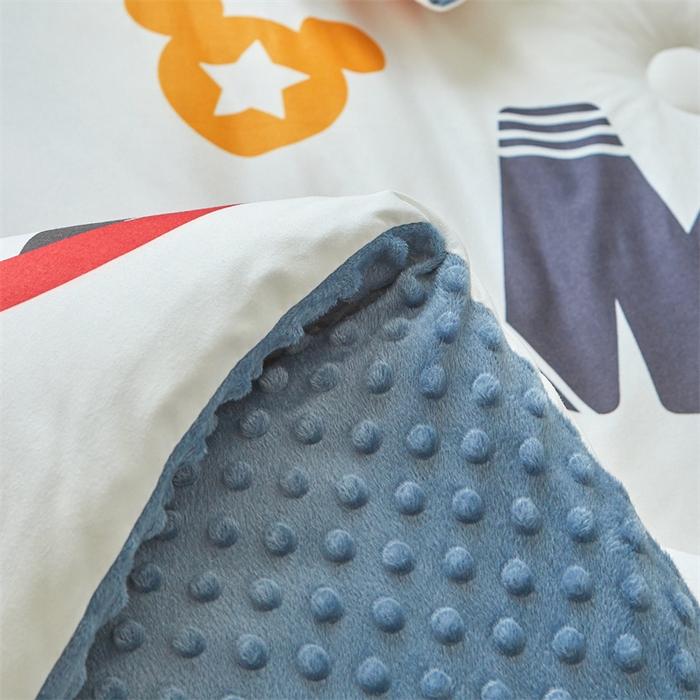 91家纺网 家纺一手货源 找家纺 （买家秀 爆款花型长期款不断货）迪士尼豆豆被针织棉被子针织棉豆豆被迪士尼正版授权豆豆被春冬被-学生被 大头米奇