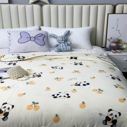 91家纺网 家纺一手货源 找家纺 （总）（自己工厂有网销大热款 网销帮推可合作优惠 长期款不断货）2024新款A类针织棉夏被空调被-风格二