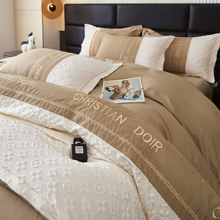 91家纺网 家纺一手货源 找家纺 （总）（买家秀爆款花色不断货）A类母婴级刺绣磨毛四件套简约磨毛四件套水洗磨毛四件套水洗棉磨毛刺绣四件套纯棉