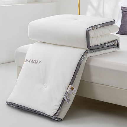 91家纺网 家纺一手货源 找家纺 （买家秀 热款花色不断货）A类母婴级大豆被立体边刺绣春秋冬被大豆纤维被空调被纯色被子大豆被芯-场景1 展示图1