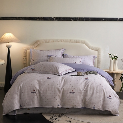 薏思家纺 2025新款13376活性全棉四季款-四件套 一帆风顺