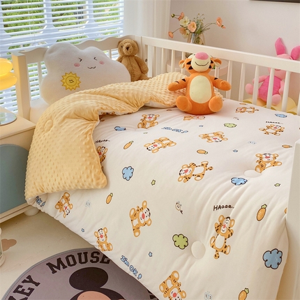 91家纺网 家纺一手货源 找家纺 （总）（买家秀 爆款花型长期款不断货）迪士尼豆豆被针织棉被子针织棉豆豆被迪士尼正版授权豆豆被春冬被-儿童被