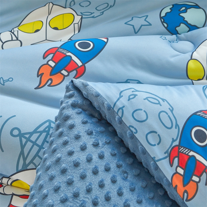 91家纺网 家纺一手货源 找家纺 （买家秀 爆款花型长期款不断货）迪士尼豆豆被针织棉被子针织棉豆豆被迪士尼正版授权豆豆被春冬被-学生被 奥特之光