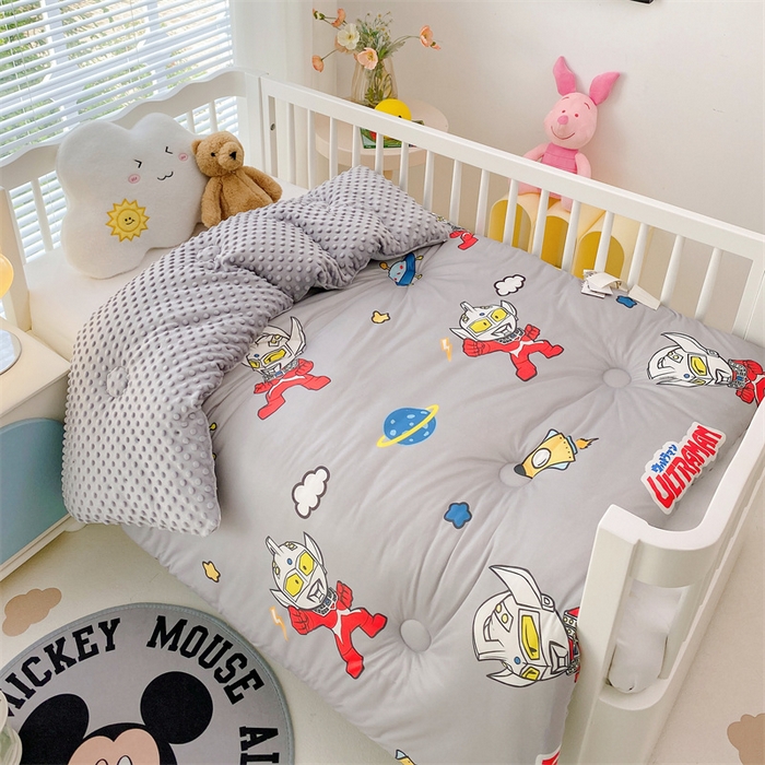 91家纺网 家纺一手货源 找家纺 （买家秀 爆款花型长期款不断货）迪士尼豆豆被针织棉被子针织棉豆豆被迪士尼正版授权豆豆被春冬被-儿童被 格斗奥特曼