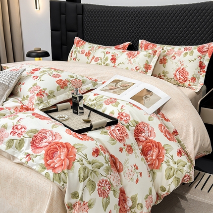 91家纺网 家纺一手货源 找家纺 （总）（买家秀爆款花色不断货）A类母婴级小清新磨毛四件套简约磨毛四件套花卉磨毛四件套卡通磨毛四件套格子条纹