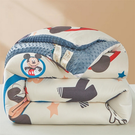 91家纺网 家纺一手货源 找家纺 （总）（买家秀 爆款花型长期款不断货）迪士尼豆豆被针织棉被子针织棉豆豆被迪士尼正版授权豆豆被春冬被-学生被