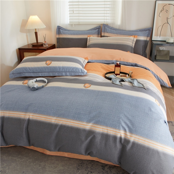 91家纺网 家纺一手货源 找家纺 沐白家居 2025新款全棉印花四件套 漫生活