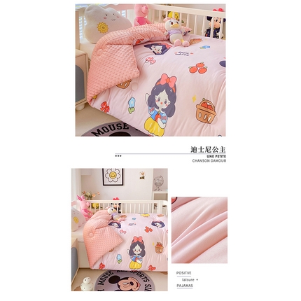 91家纺网 家纺一手货源 找家纺 （总）（买家秀 爆款花型长期款不断货）迪士尼豆豆被针织棉被子针织棉豆豆被迪士尼正版授权豆豆被春冬被-儿童被