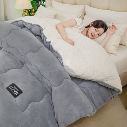 91家纺网 家纺一手货源 找家纺 （总）（买家秀 爆款花色不断货）A类母婴级羊羔绒被子被芯牛奶绒被子被芯春秋被秋冬被羊羔绒冬被被芯牛奶绒冬被