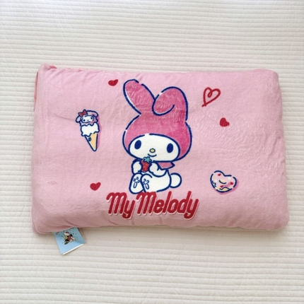 91家纺网 家纺一手货源 找家纺 （买家秀）（爆款花型 长期款不断货）三丽鸥豆豆枕芯三丽鸥豆豆枕头卡通暖绒儿童豆豆枕头儿童豆豆枕芯枕套 冰淇淋美乐蒂