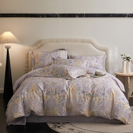 薏思家纺 2025新款13376活性全棉四季款-四件套 露娜-米