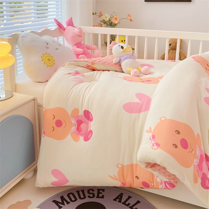 91家纺网 家纺一手货源 找家纺 （买家秀 爆款花型长期款不断货）迪士尼豆豆被针织棉被子针织棉豆豆被迪士尼正版授权豆豆被春冬被-儿童被 露比宝贝