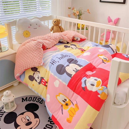 91家纺网 家纺一手货源 找家纺 （总）（买家秀 爆款花型长期款不断货）迪士尼豆豆被针织棉被子针织棉豆豆被迪士尼正版授权豆豆被春冬被-儿童被