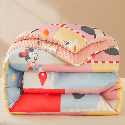91家纺网 家纺一手货源 找家纺 （买家秀 爆款花型长期款不断货）迪士尼豆豆被针织棉被子针织棉豆豆被迪士尼正版授权豆豆被春冬被-学生被 迪士尼乐园