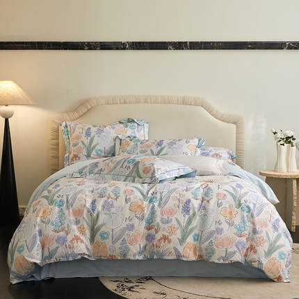 薏思家纺 2025新款13376活性全棉四季款-四件套 晴空