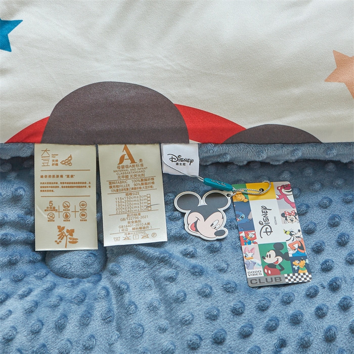 91家纺网 家纺一手货源 找家纺 （买家秀 爆款花型长期款不断货）迪士尼豆豆被针织棉被子针织棉豆豆被迪士尼正版授权豆豆被春冬被-学生被 大头米奇
