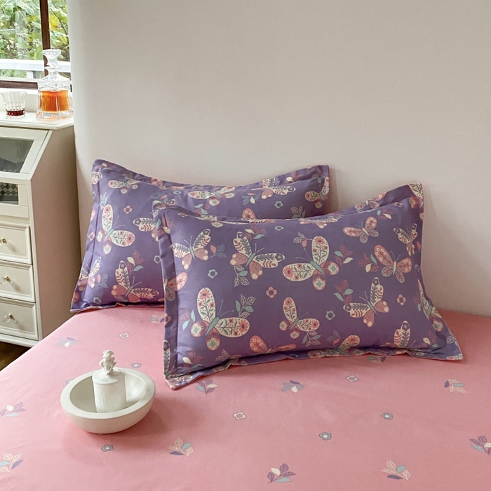 91家纺网 家纺一手货源 找家纺 （买家秀爆款花色不断货）A类母婴级小清新磨毛四件套简约磨毛四件套花卉磨毛四件套卡通磨毛四件套格子条纹 翩翩若叶