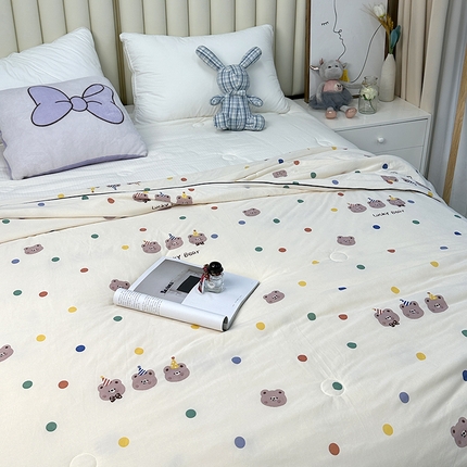 91家纺网 家纺一手货源 找家纺 （总）（自己工厂有网销大热款 网销帮推可合作优惠 长期款不断货）2024新款A类针织棉夏被空调被-风格二