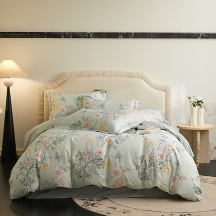 91家纺网 家纺一手货源 找家纺 （总）薏思家纺 2025新款13376活性全棉四季款-四件套