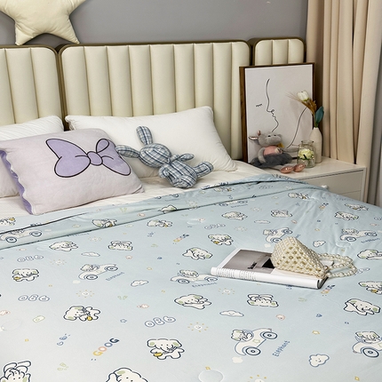 91家纺网 家纺一手货源 找家纺 （总）（自己工厂有网销大热款 网销帮推可合作优惠 长期款不断货）2024新款A类针织棉夏被空调被-风格二